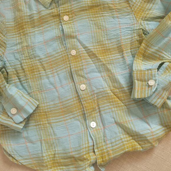 Claudine Tropical Check Shirt - Picture 6 of 7